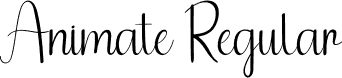 Animate Regular font - Animate.otf