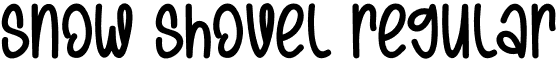 Snow Shovel Regular font - Snow-Shovel.otf