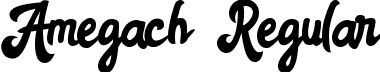 Amegach Regular font - amegach-lv3xw.ttf