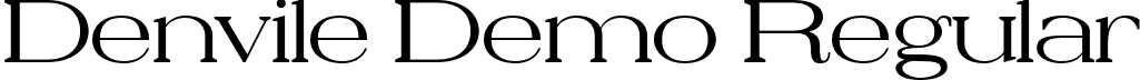 Denvile Demo Regular font - Denvile-Regular.otf