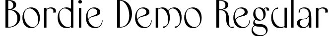 Bordie Demo Regular font - Bordie-Regular.otf