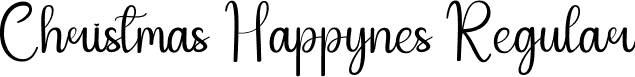 Christmas Happynes Regular font - Christmas-Happynes.otf