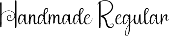 Handmade Regular font - Handmade.otf