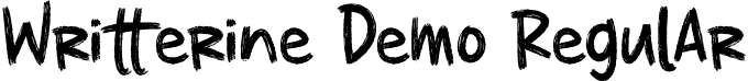 Writterine Demo Regular font - Writterine-Regular.ttf