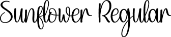 Sunflower Regular font - Sunflower.otf