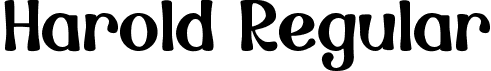 Harold Regular font - Harold.ttf