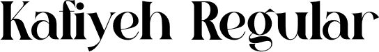 Kafiyeh Regular font - Kafiyeh.otf