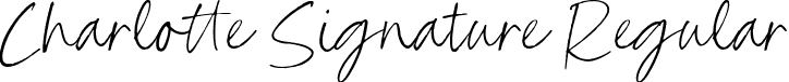 Charlotte Signature Regular font - Charlotte-Signature.otf