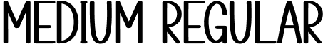 Medium Regular font - Medium.otf