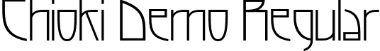 Chioki Demo Regular font - Chioki-Regular.otf