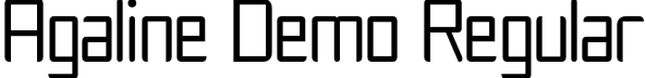 Agaline Demo Regular font - Agaline-Regular.otf