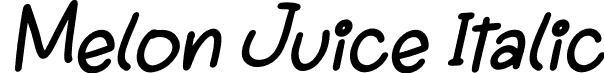 Melon Juice Italic font - Melon-Juice-Italic.otf