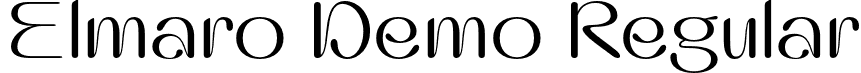 Elmaro Demo Regular font - Elmaro-Regular.otf