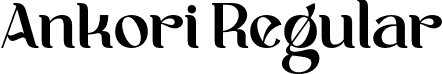 Ankori Regular font - Ankori.otf