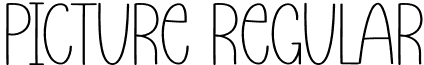 Picture Regular font - Picture.otf