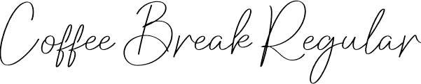 Coffee Break Regular font - Coffee-Break.otf