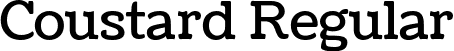 Coustard Regular font - Coustard-Regular.ttf