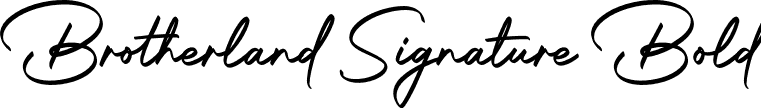 Brotherland Signature Bold font - Brotherland-Signature.otf