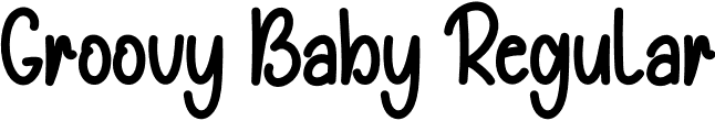 Groovy Baby Regular font - Groovy-Baby.otf