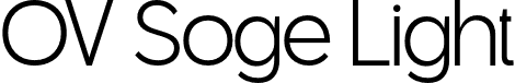 OV Soge Light font - OVSoge-Light.otf