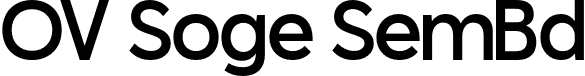 OV Soge SemBd font - OVSoge-SemiBold.otf