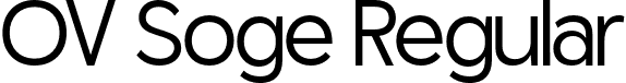 OV Soge Regular font - OVSoge-Regular.otf