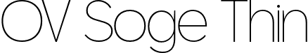 OV Soge Thin font - OVSoge-Thin.otf