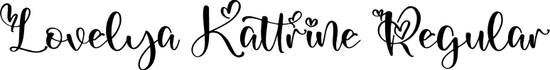 Lovelya Kattrine Regular font - Lovelya-Kattrine.otf