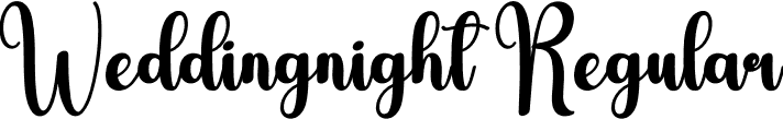 Weddingnight Regular font - Weddingnight.otf