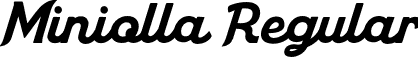 Miniolla Regular font - Miniolla.otf