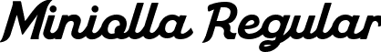 Miniolla Regular font - Miniolla.ttf