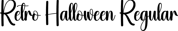 Retro Halloween Regular font - Retro-Halloween.otf