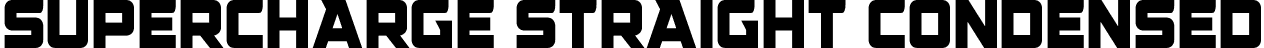 Supercharge Straight Condensed font - SuperchargeStraightCondensed-RpVWV.otf
