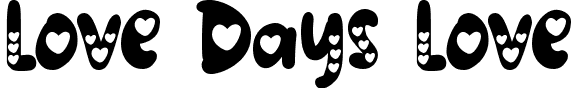 Love Days Love font - Love Days Love.ttf