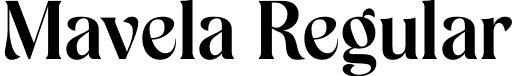 Mavela Regular font - Mavela-Regular.otf