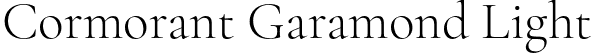 Cormorant Garamond Light font - CormorantGaramond-Light.otf