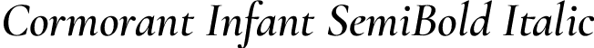 Cormorant Infant SemiBold Italic font - CormorantInfant-SemiBoldItalic.otf