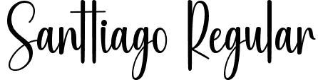 Santtiago Regular font - Santtiago.ttf