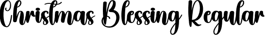 Christmas Blessing Regular font - Christmas-Blessing.otf