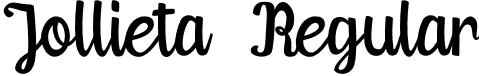 Jollieta Regular font - Jollieta.otf