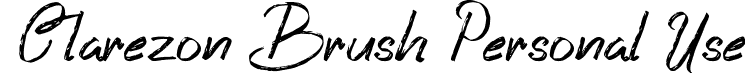 Clarezon Brush Personal Use font - ClarezonBrushPersonalUse-Regular.otf