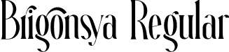 Brigonsya Regular font - brigonsya.otf