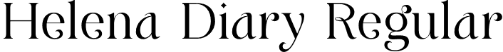 Helena Diary Regular font - HelenaDiary-Regular.otf