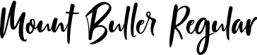 Mount Buller Regular font - Mount-Buller.otf