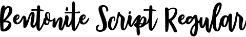 Bentonite Script Regular font - Bentonite-Script.otf