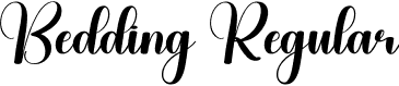 Bedding Regular font - Bedding.otf