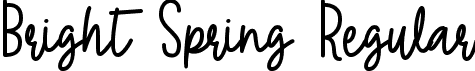 Bright Spring Regular font - Bright Spring.ttf