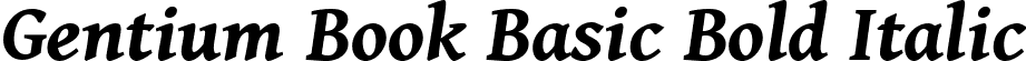 Gentium Book Basic Bold Italic font - GenBkBasBI.ttf