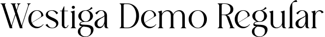 Westiga Demo Regular font - Westiga Demo.ttf