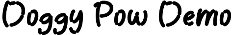 Doggy Pow Demo font - Doggy-Pow-Demo.otf